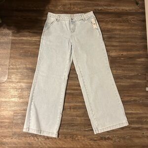 Pacsun low/mid rise wide leg jeans
light was
size 28
OBO ON PRICE